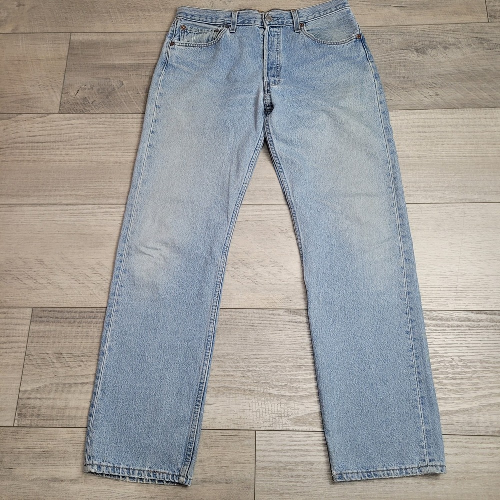 👖Vintage Levi's 501XX Jeans Mens 34x32 (fits 33x32) Light Stonewash Made USA